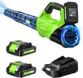 Leaf Blower Cordless 450CFM 150MPH - 2 Batteries & Fast Charger