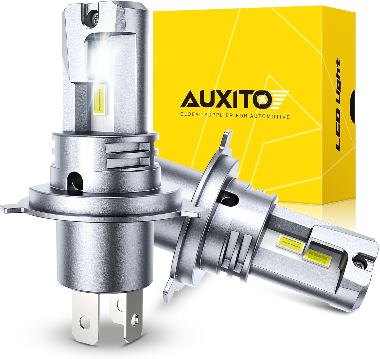 AUXITO H4 Light Bulb 50000LM Super Brighter 9003 LED Fog Light