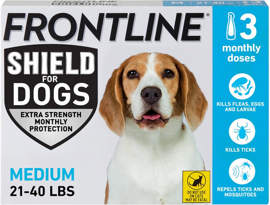 FRONTLINE Shield Flea & Tick Treatment for Medium Dogs 21-40 lbs