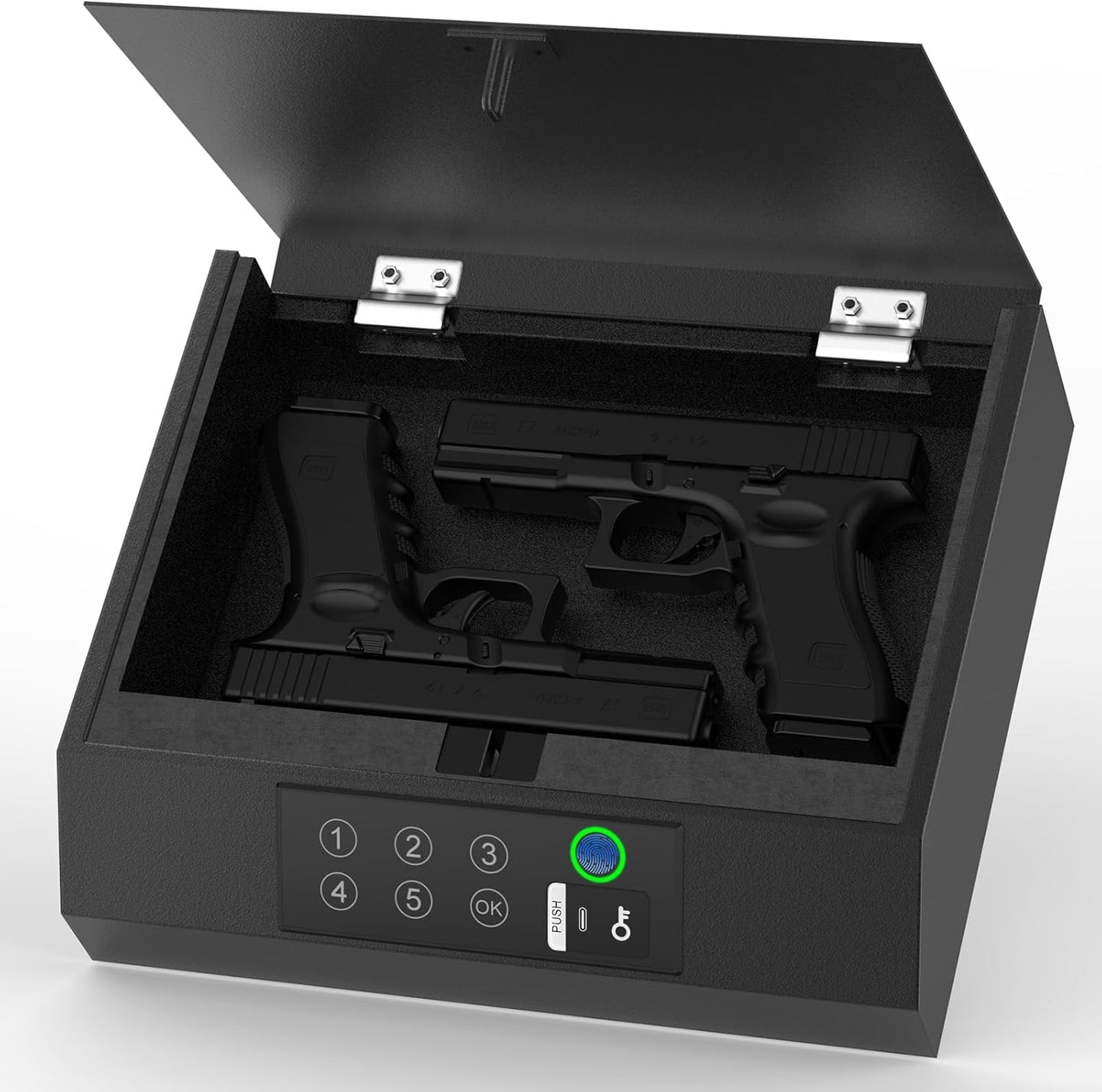 NIANPU Biometric Gun Safe for Handgun - Quick Access