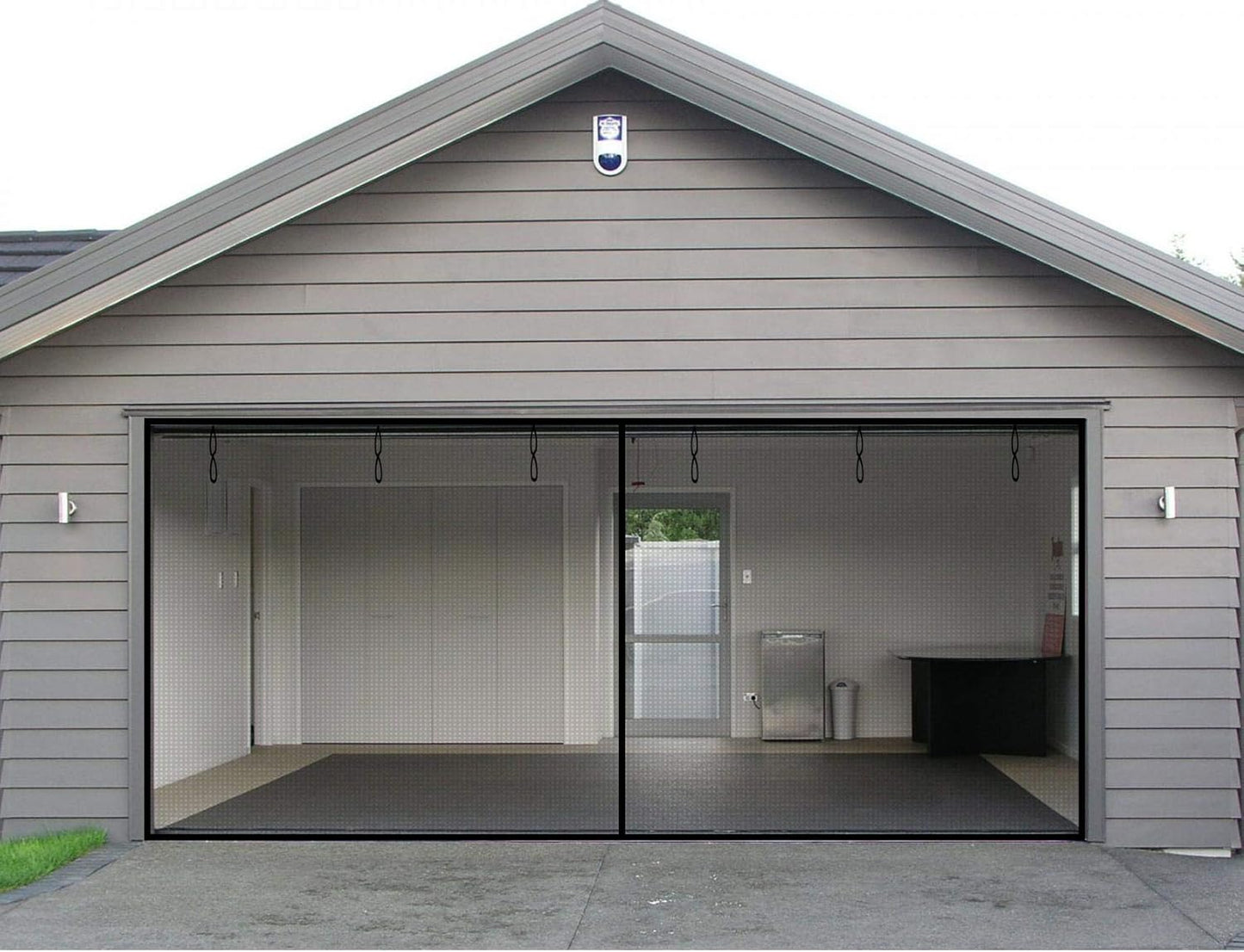 Garage Door Screen 18x7Ft Magnetic Closure Heavy Duty Design