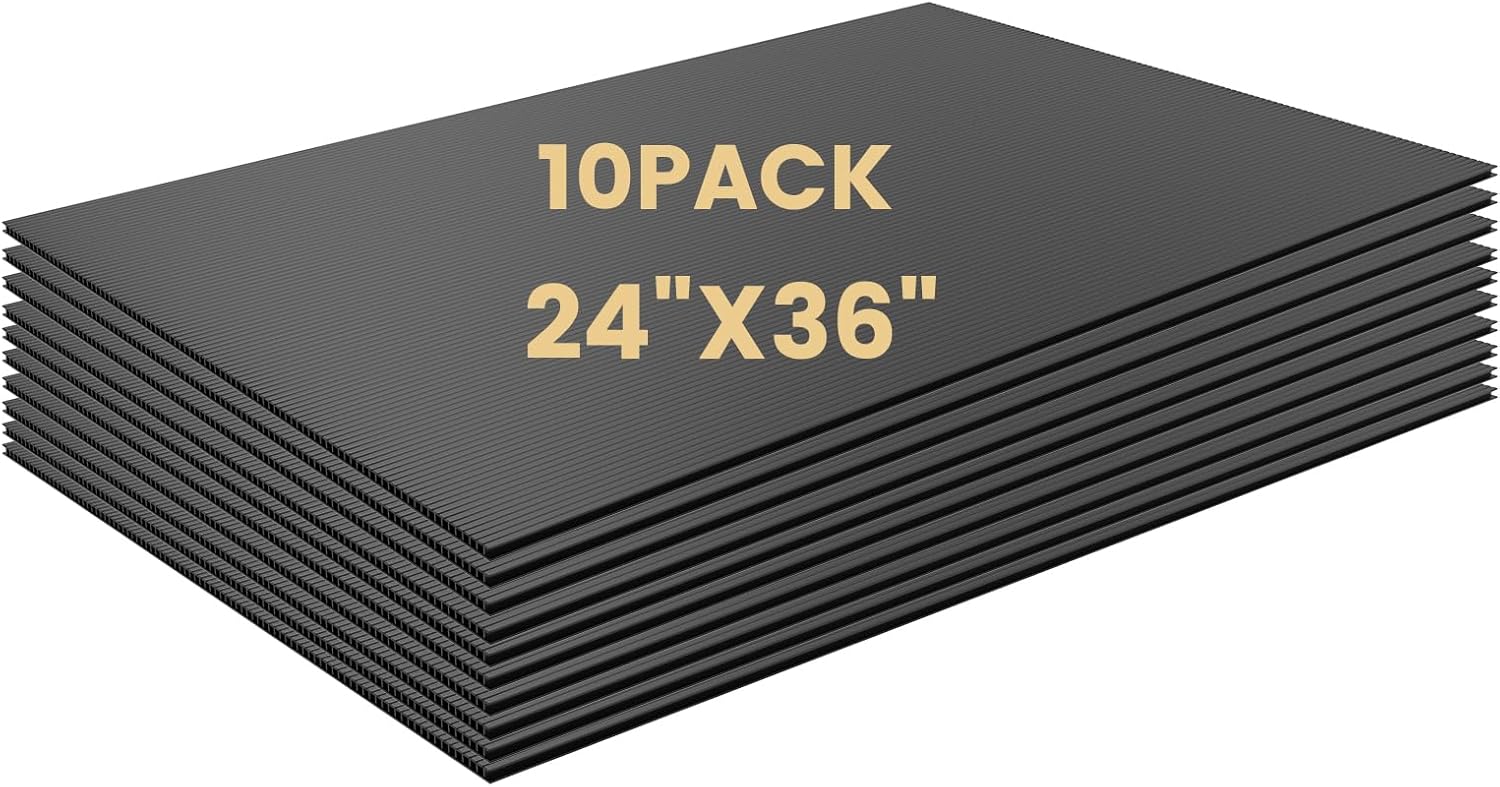 10 Pack Corrugated Plastic Board for Indoor and Outdoor Use