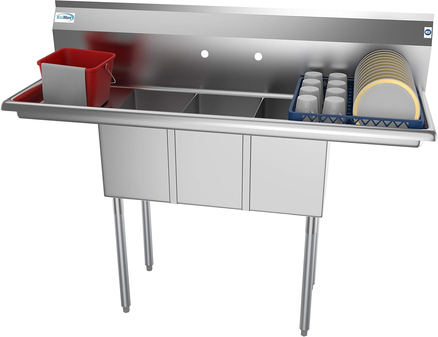 KoolMore SC101410-12B3 Stainless Steel Commercial Sink