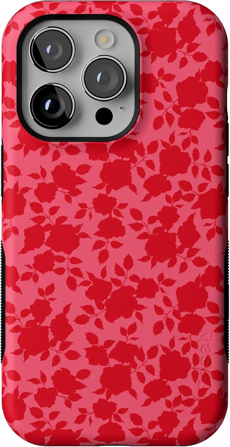 Bold Protective iPhone 14 Pro Case with Floral Aesthetic Design