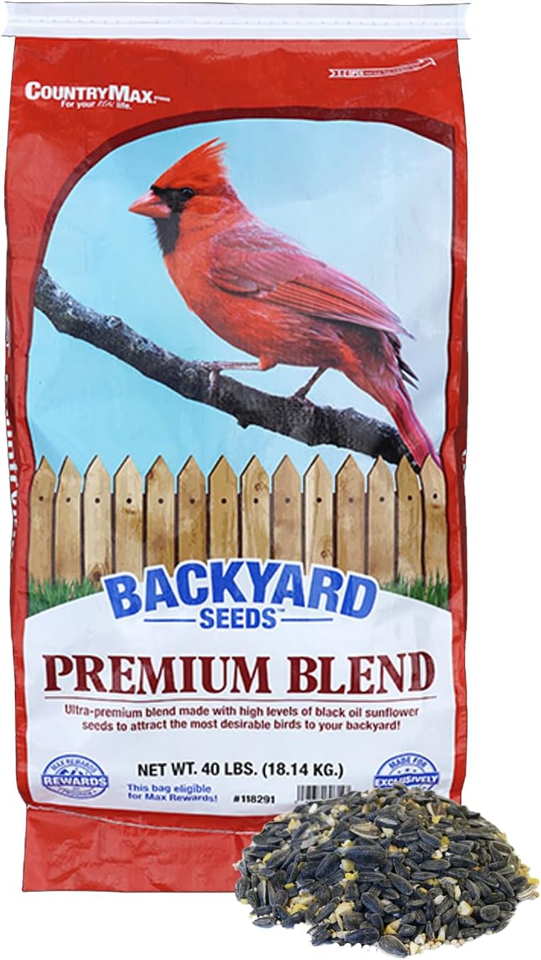 Premium Bird Seed Blend for Backyard Feeders - 40 lb Bag