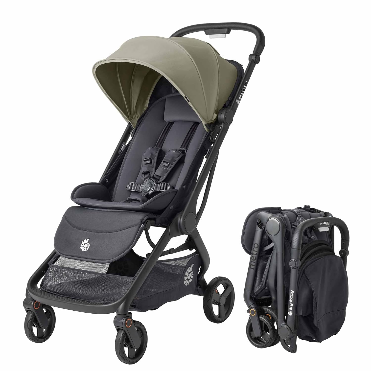 Ergobaby Metro 3 Compact Baby Stroller - Lightweight & Foldable