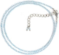 Gempires Natural Sky Blue Topaz Necklace 18 in - Everyday Gemstone