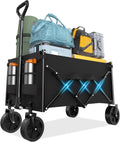 Lightweight Folding Wagon Large Capacity Collapsible Grocery Cart