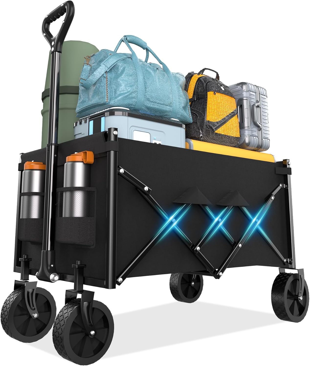 Lightweight Folding Wagon for All-Terrain Utility and Convenience