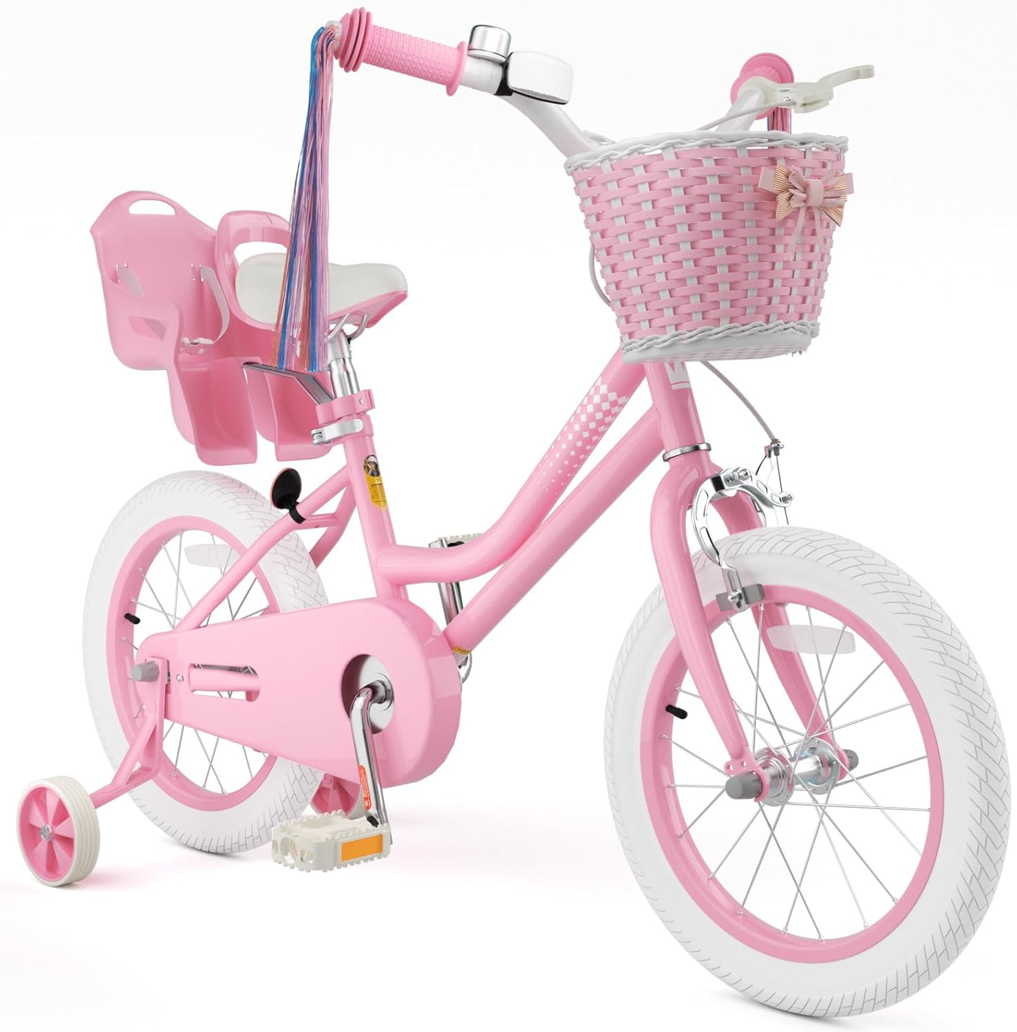 Glaf Girls Bike with Training Wheels for Kids Age 2-12 Years