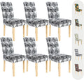Secgo Chair Covers for Dining Room 6 Pack - Stretch Fit Refresh