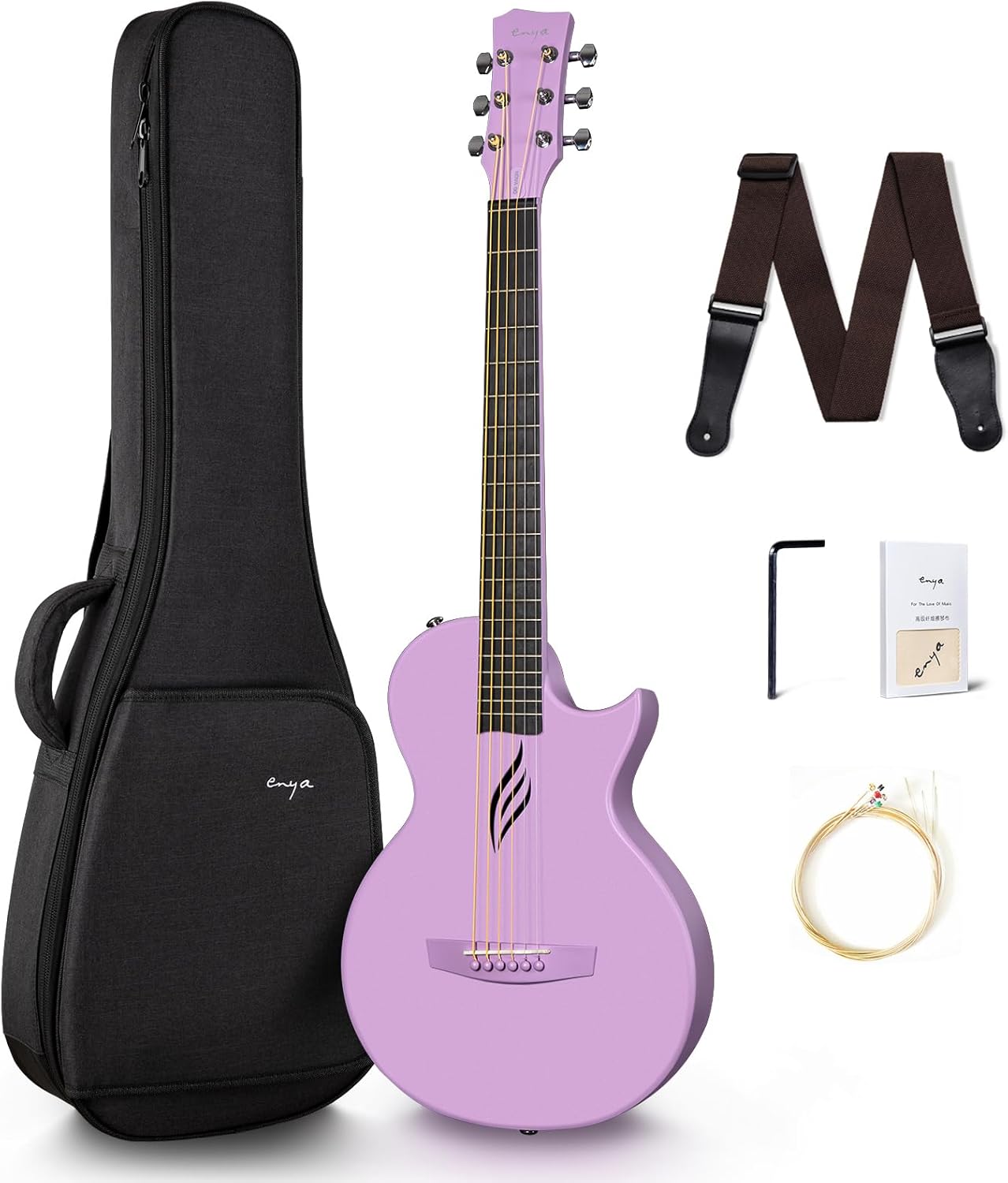 Enya Nova Go Carbon Fiber Acoustic Guitar for Beginners