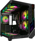 PC Gaming Case with 9 ARGB Fans and Type-C Port - High Airflow