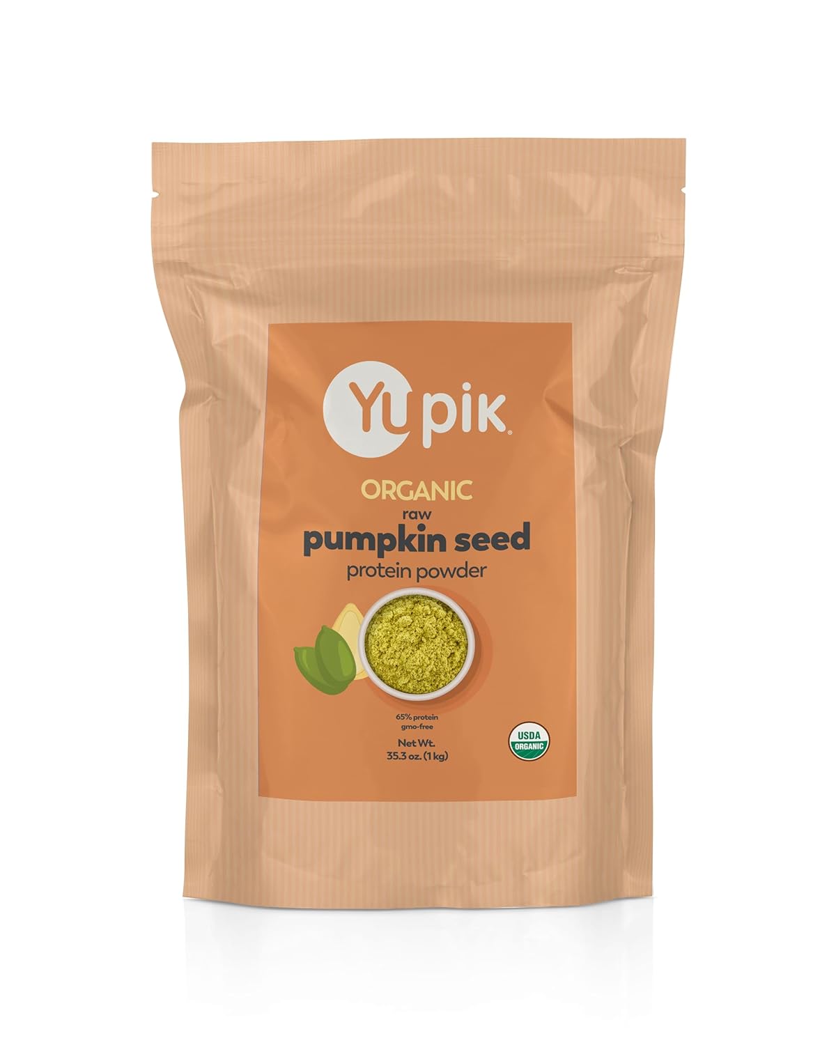 Yupik Organic Raw Pumpkin Seed Protein Powder for Healthy Shakes