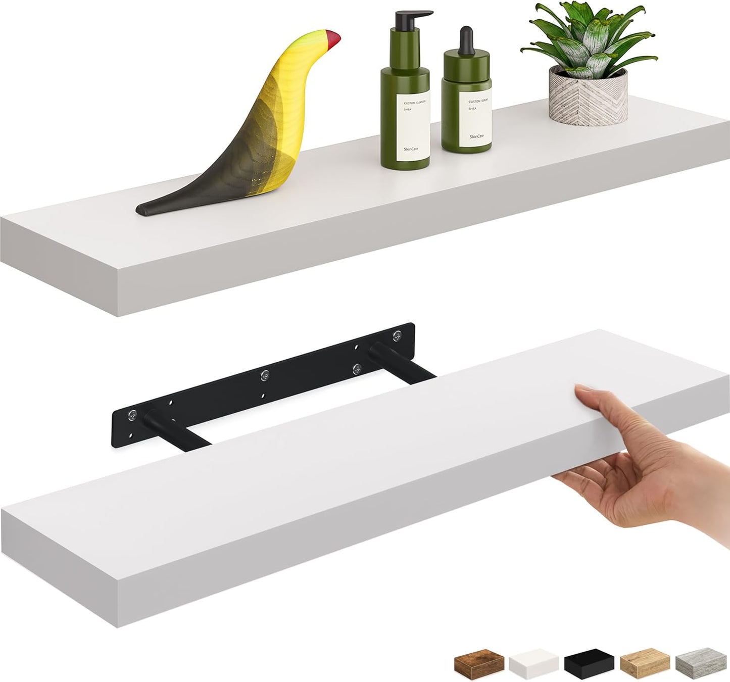 Ballucci Floating Shelves Set of 2 for Stylish Home Decor