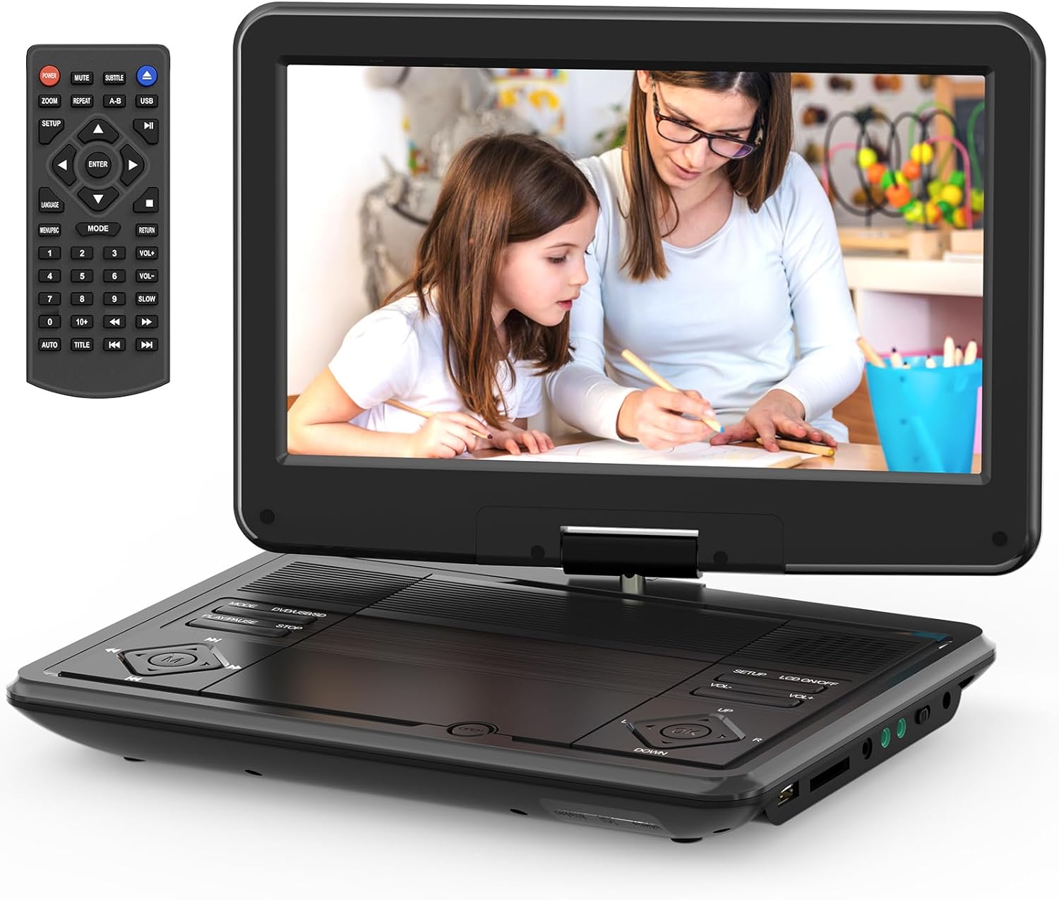 12.5 Portable DVD Player with Large HD Screen for Travel