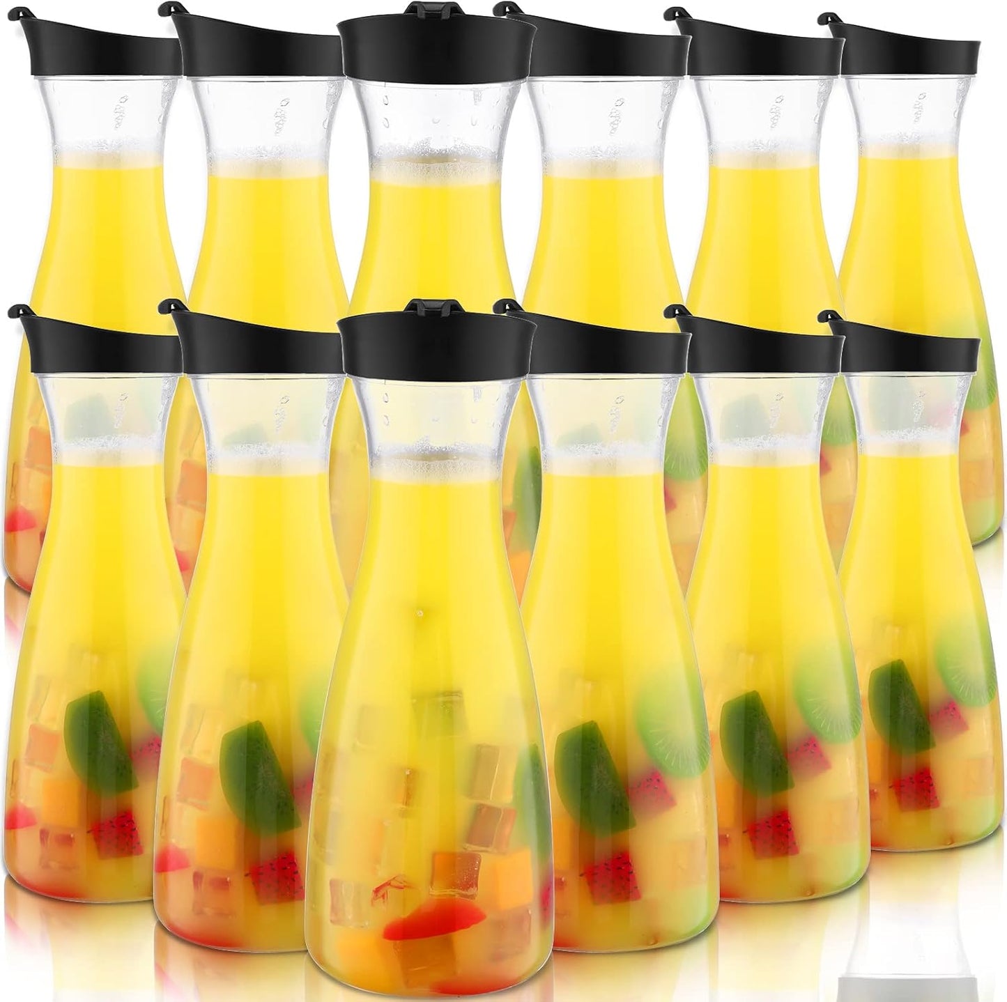 Xinnun 12 Pcs Water Carafe Set for Parties and Gatherings