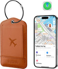 TopMade Smart Luggage Tag with Find My - Leather Tracker for Travel