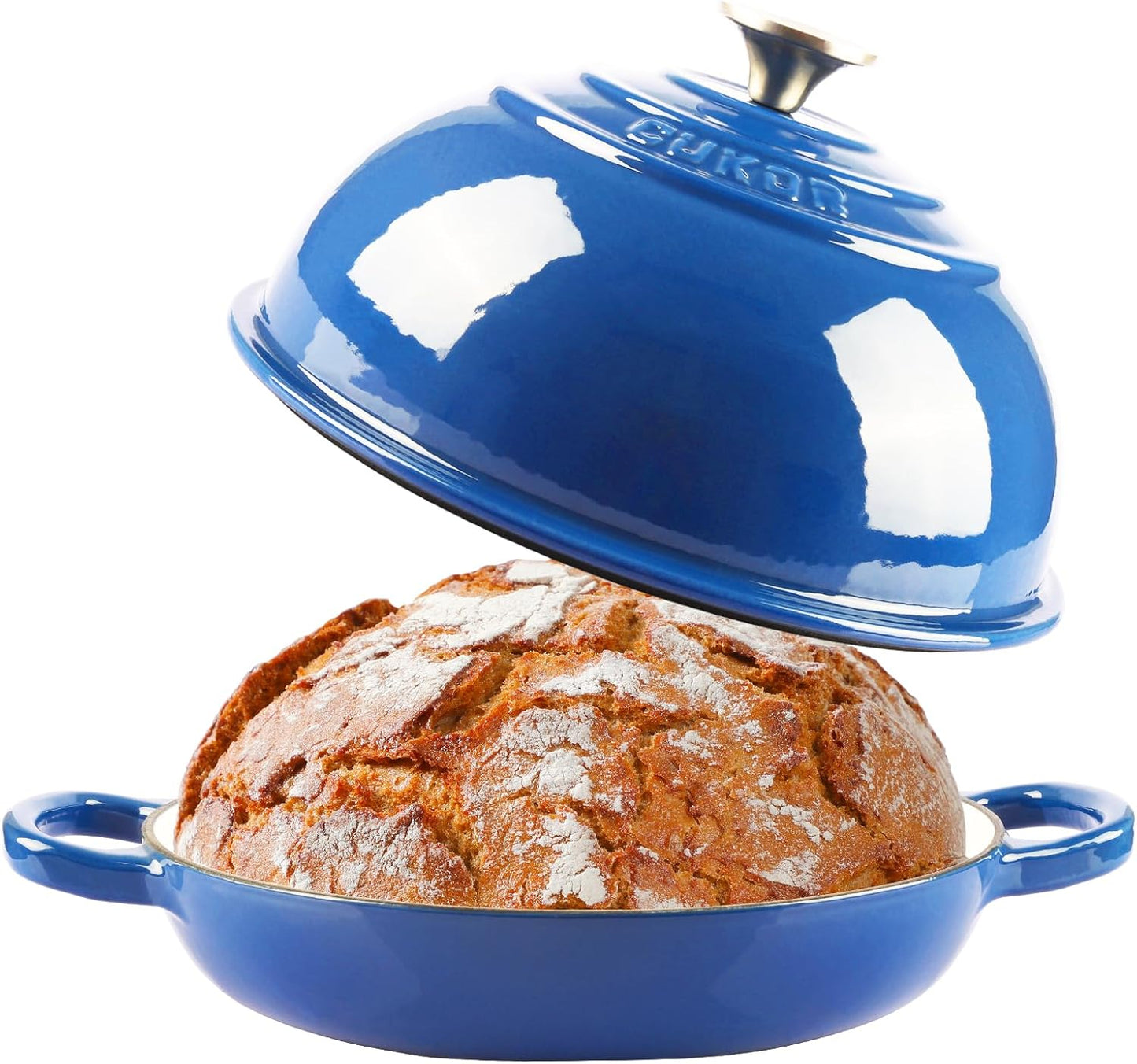 CUKOR 7QT Dutch Oven Pot for Perfect Bread Baking and More