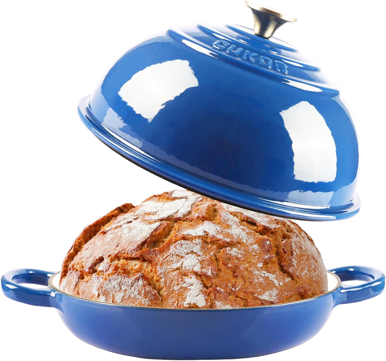 CUKOR 7QT Dutch Oven Pot for Perfect Bread Baking and More