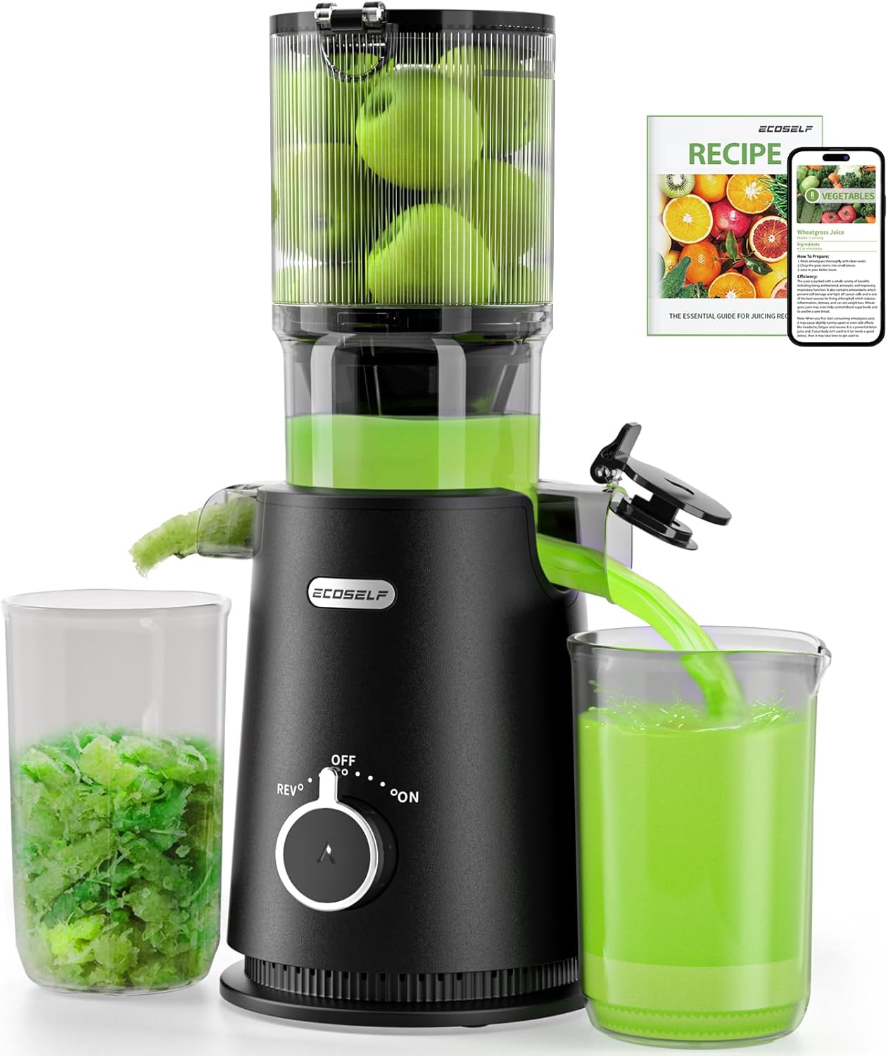 Juicer Machines with Wide Mouth Feed Chute for Easy Juicing