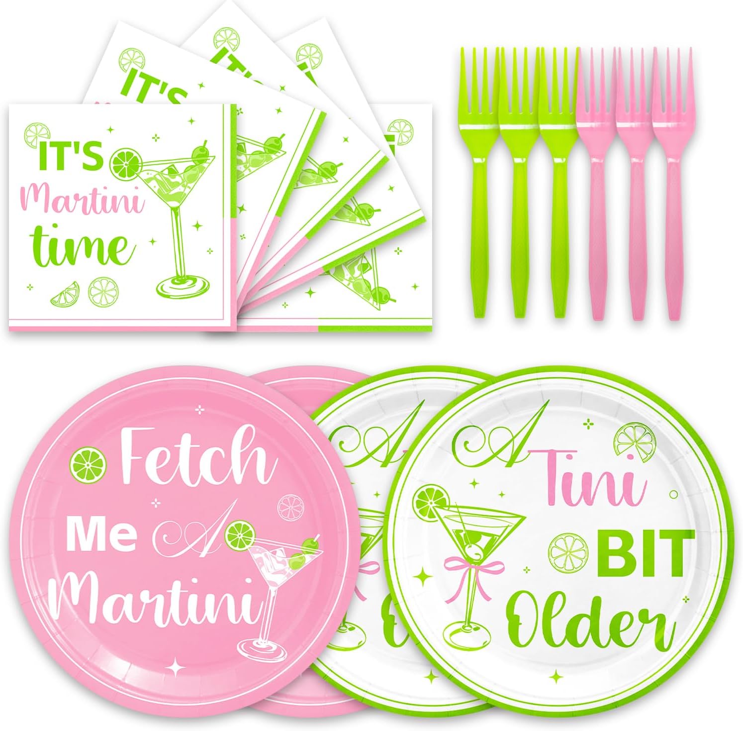 Martini Birthday Party Set for 16 Guests