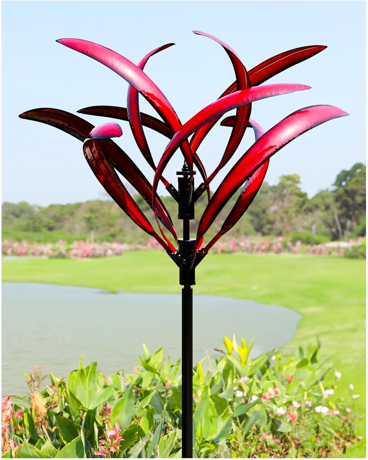 82 Inch Wind Spinners Outdoor - Extra Large Metal Yard Art
