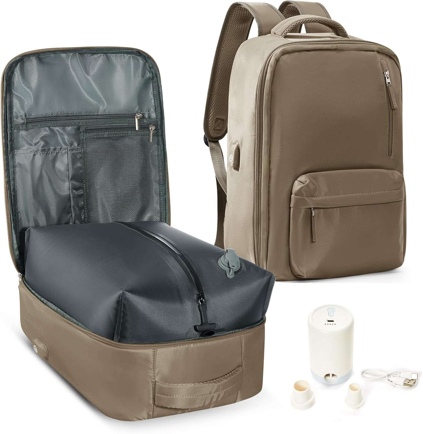 WONHOX Large Travel Backpack for Business and Flight Approved Use