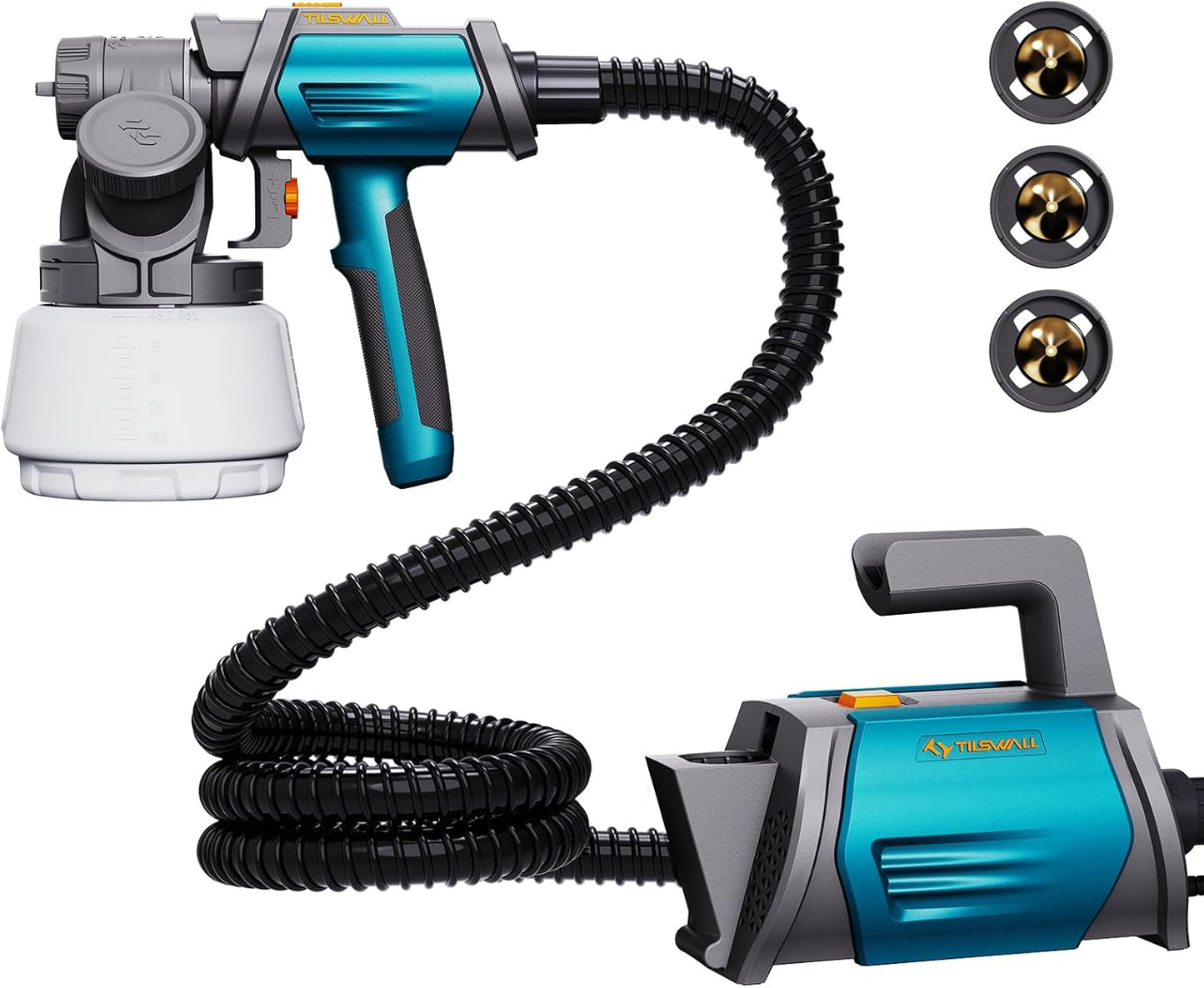 Tilswall Paint Sprayer 800W HVLP Gun for Efficient House Painting