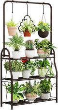 Plant Stand 3 Tier Tall Corner Hanging Shelf - Space Saving Display