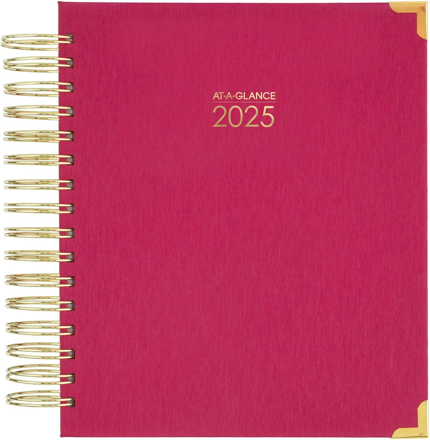 AT-A-GLANCE 2025 Planner: Daily & Monthly, Berry Hardcover