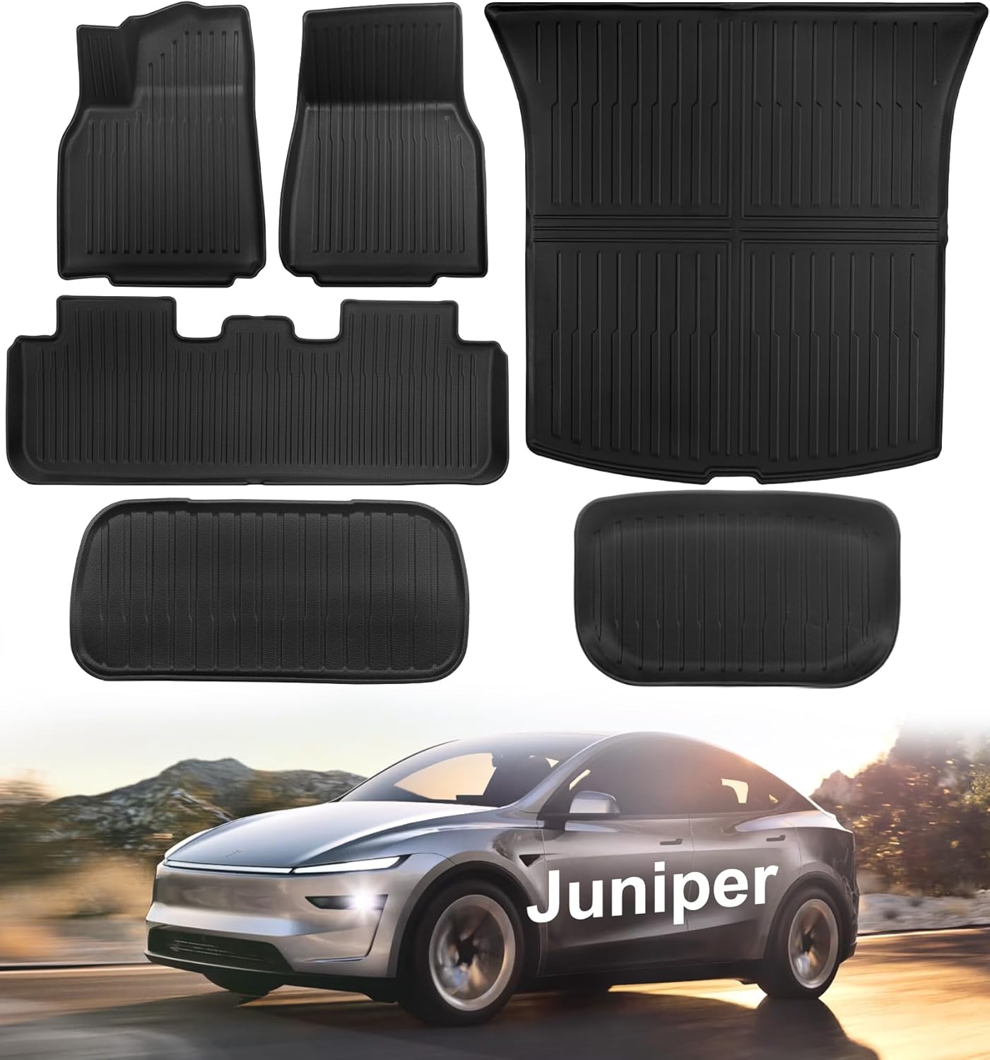 Custom Fit Floor Mats for 2025-2026 Tesla Model Y Juniper