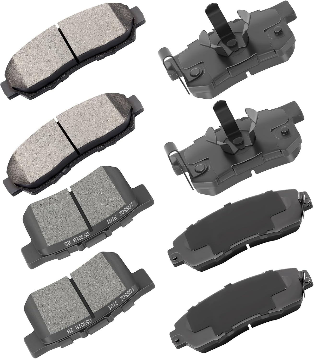 Professional Ceramic Brake Pads Set for Acura RDX & Honda Models