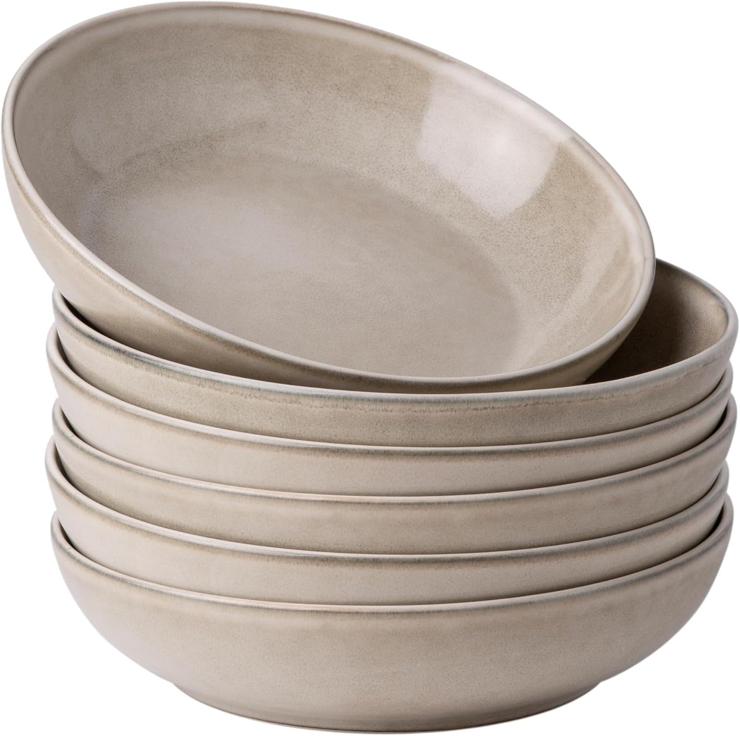 Large 8.5ft' Pasta Bowls Set of 6 for Kitchen Use and More