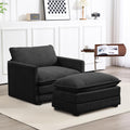 ROWHY Single Armchair with Ottoman for Modern Living Room