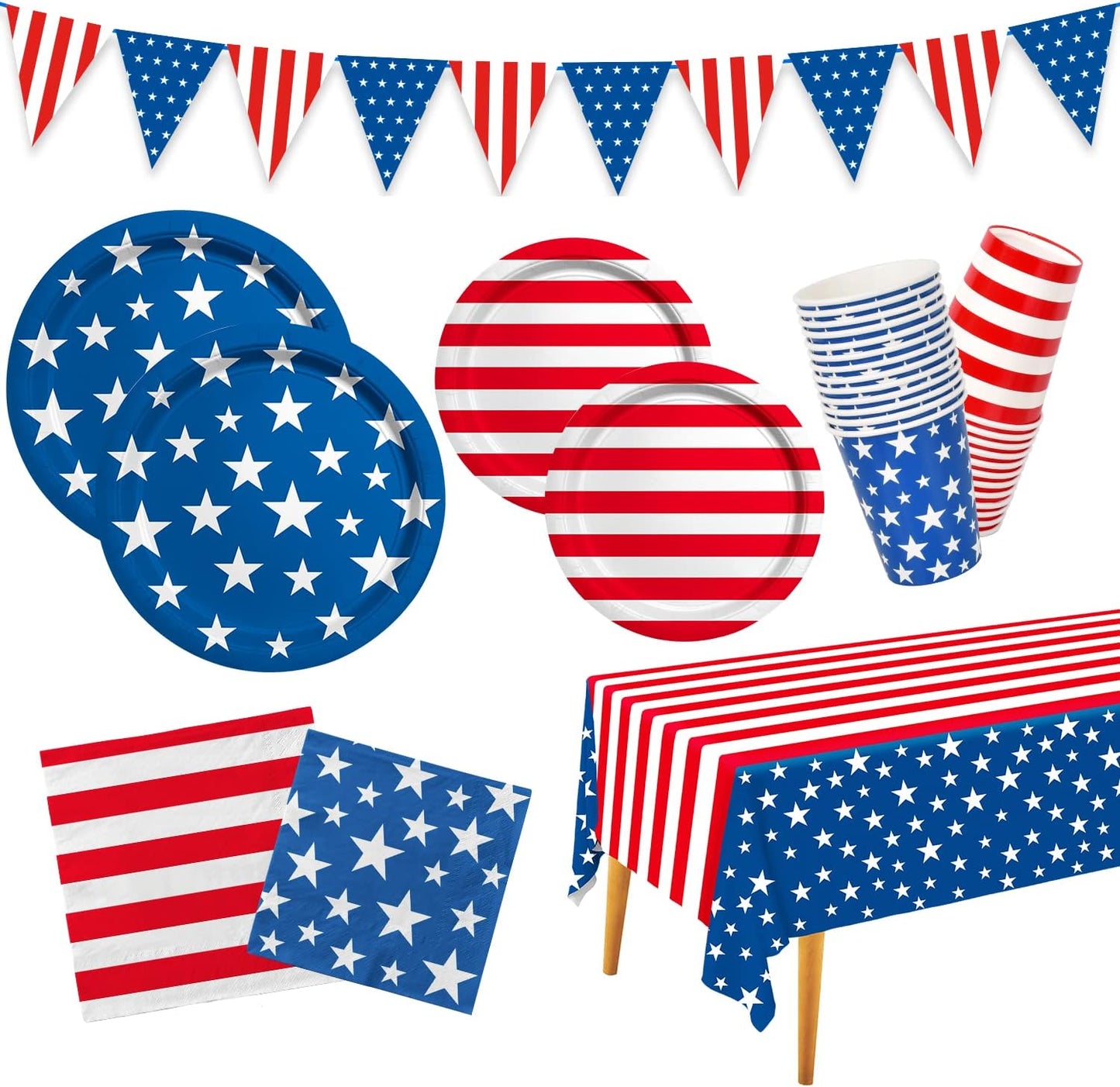 4th of July American Flag Party Supplies for Memorable Events