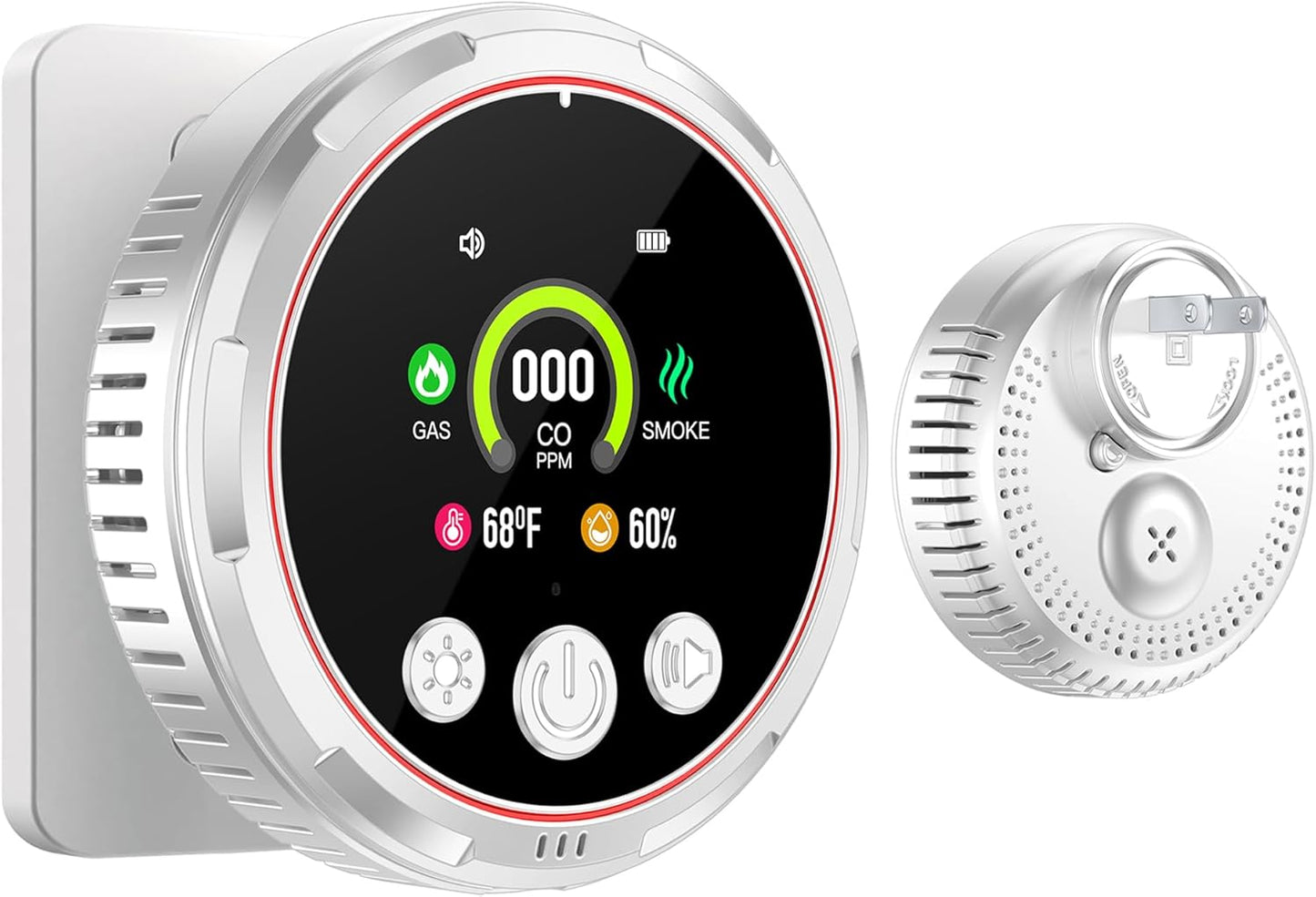5-in-1 Natural Gas & Smoke Detectors for Home Safety Needs