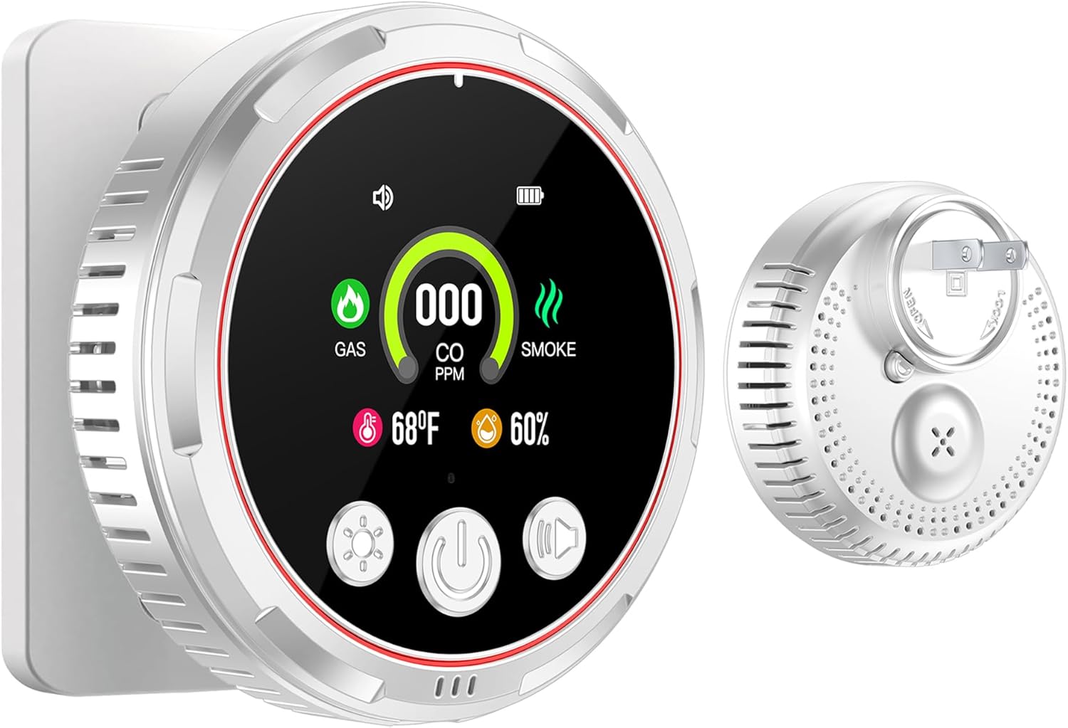 5-in-1 Natural Gas & Smoke Detectors for Home Safety Needs