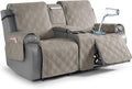 Loveseat Recliner Cover with Center Console - Waterproof Pet Protector