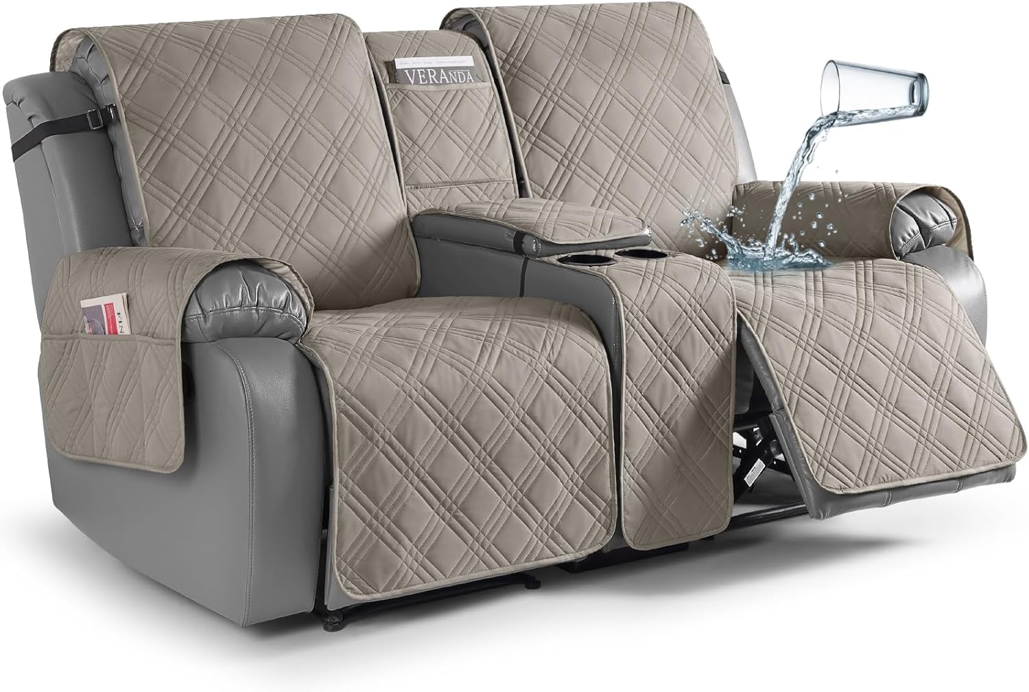TAOCOCO Loveseat Recliner Cover: 100% Waterproof & Durable