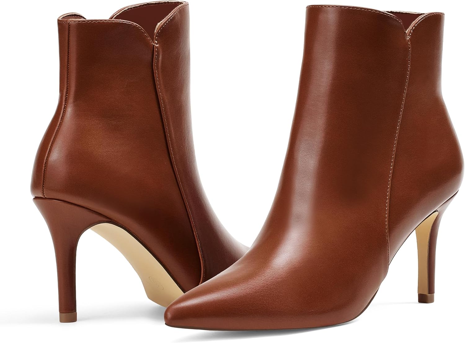 Chic Heeled Ankle Boots for Women with Pointed Toe Design