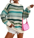 Trendy Contrast Striped Sweater for Women - Autumn 2025 Collection