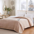Sealy Electric Blanket Twin Size 62in x 84in - Reversible Flannel