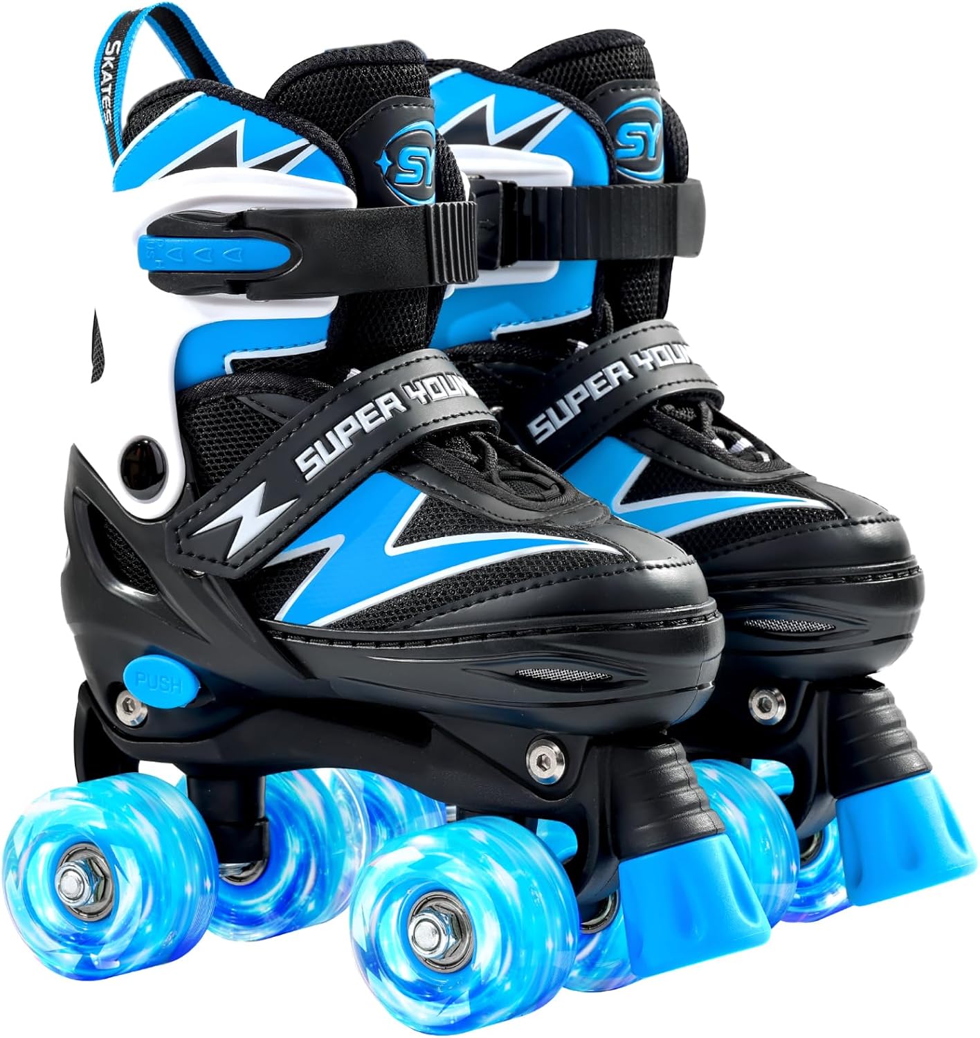 Adjustable Roller Skates for Kids with Light Up Wheels Fun