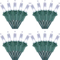 Brizled 4 Pack LED Christmas Lights 33ft 100 LED Cool White - Energy