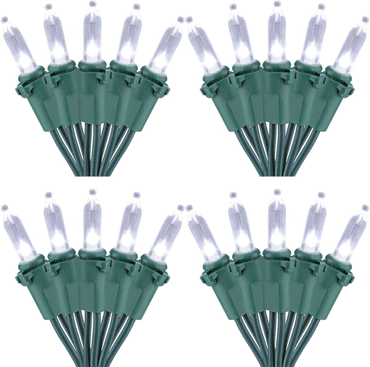 Brizled 4 Pack LED Christmas Lights for Indoor Outdoor Use
