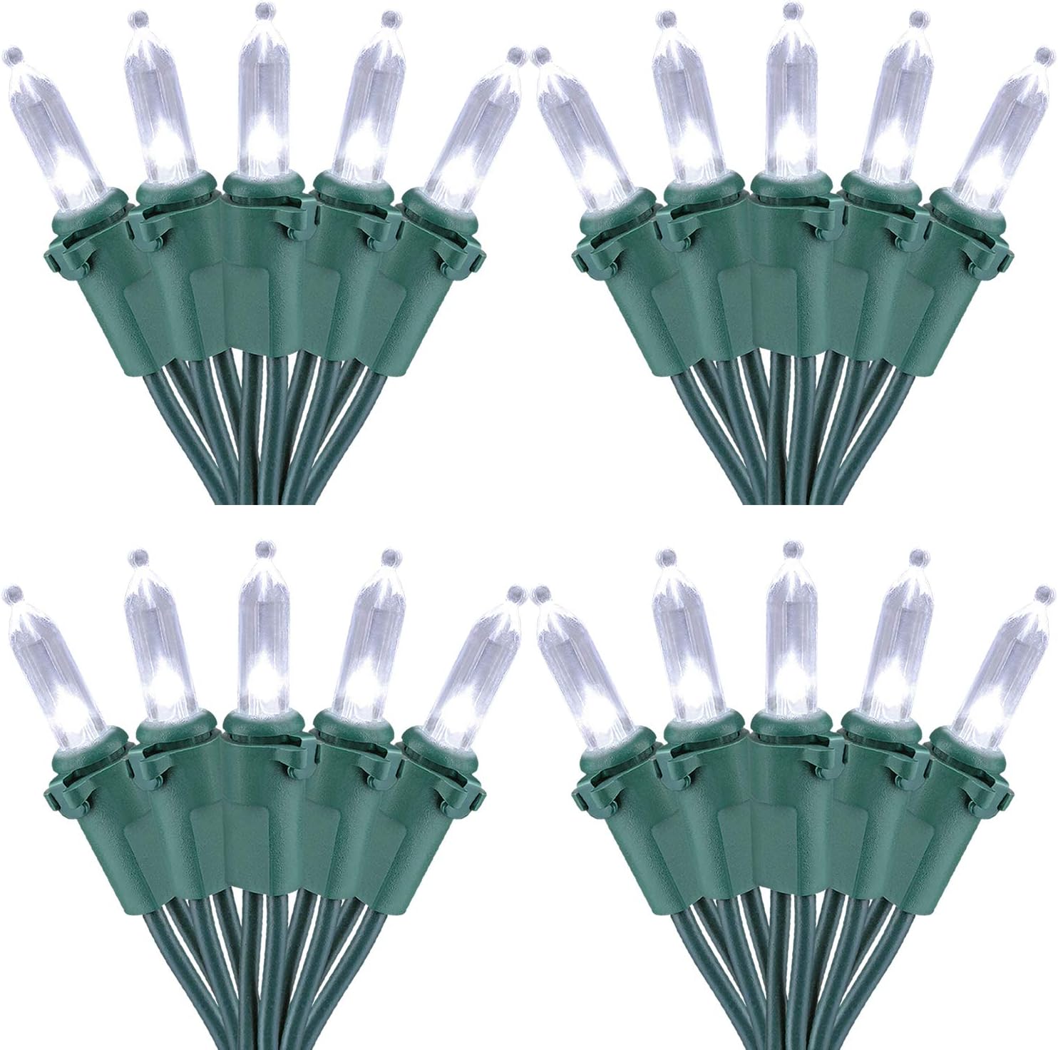 Brizled 4 Pack LED Christmas Lights for Indoor Outdoor Use