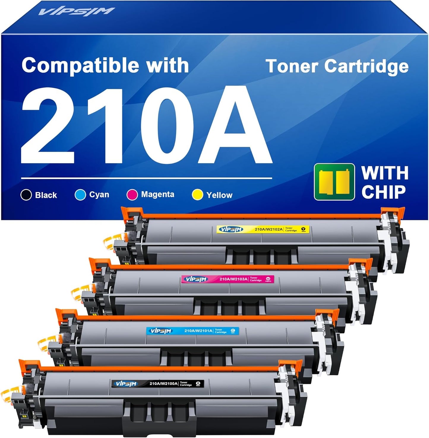210A Toner Cartridges Replacement for HP Printers - 4 Pack