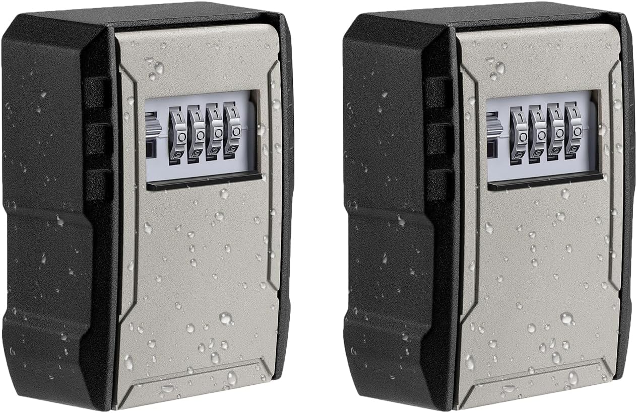 UPGRADE Extra Large Capacity Key Lock Box for Secure Storage