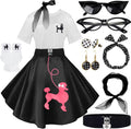 Vintage 1950s poodle skirt outfits for women - 10 pieces included